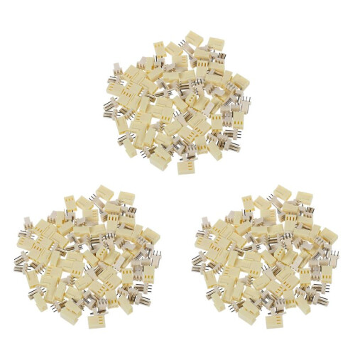 150 Pieces KF2510-3P 2.54mm PCB Header 3-Pin Connector Crimp Terminal Housing 1