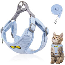 Adjustable Cat Harness & Leash Set – Escape-Proof Polyester Harness for Kittens & Dogs