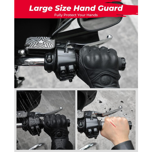 1 Pair Motorcycle Handguards Coffin Cut Hand Shields Compatible with 2006   Touring Models 1