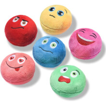 Squeaky Dog Toys – 8-Pack Soft Stuffed Balls for Small & Medium Dogs