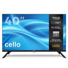 Cello C4025TZ Frameless 40" Full HD Smart TV, Tizen OS, Cloud Gaming, Bluetooth, HDMI, USB, Wi-Fi, UK Made, 2025
