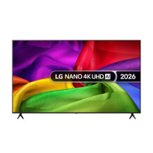 LG 75NU800B6LA Nano UHD AI NU80 4K Smart TV, α7 Processor Gen9, 60Hz, HDR10, Filmmaker Mode, Google Cast, Apple AirPlay 2, Model Year 2026