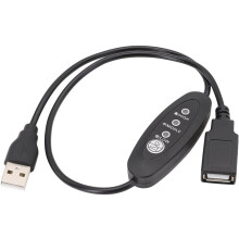 USB 5V to 12V Boost Fan Cable USB-A Male to Female Fan Cable 3 Gears Speed Adjustable USB to 12V Chassis Fan Cable 0.5m
