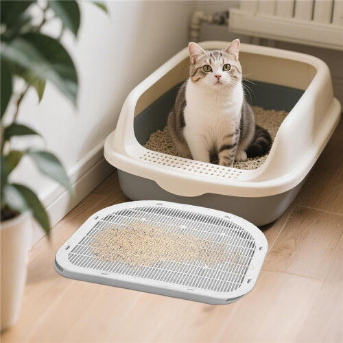 Washable Cat Litter Mat Tray – Portable Compact Litter Box Mat 2