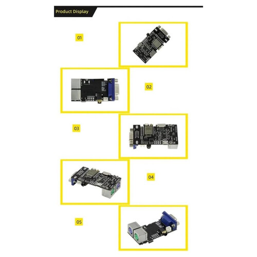 FabGL VGA32 VGA ESP32 PSRAM Module V1.4 Controller PS/2 Mouse Keyboard  Library Game ANSI/Terminal Circuits 2