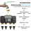 Solar Irrigation Timer Automatic Irrigation System 4Zone  Irrigation Controller for Garden Outdoor Tap Valve BSP3/4 8
