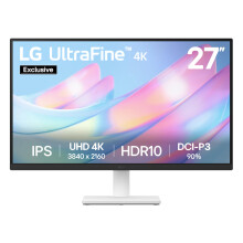 LG UltraFine 27US50Z-W Monitor (Excl.) | 27 inch 4K UHD IPS, White