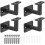 1set Stair Handrail Bracket Adjustable Railing Holder Wall Support Hand Rail Black Staircase Handrail Accessories 2