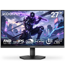 KOORUI 27 Inch Gaming Monitor, 240Hz, HDR 400, 1ms, Full-HD 1080P, IPS