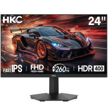 HKC 24 inch Gaming Monitor,240hz UP To 260Hz,Fast IPS,1ms MPRT,FHD 1080P,HDR400,90% DCI-P3, Low Blue Light, HDMI & DP Ports,Black