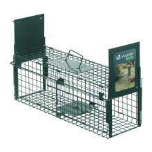 VOUNOT Live Animal Trap Cage 60x18x25cm, Humane Rat & Rabbit Catcher