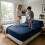 Imperial Rooms (Navy, King) Fitted Sheets 40cm Deep Bed Sheet Single Double King 4