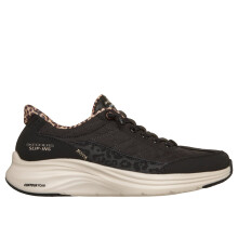 (7 UK, Black) Skechers Womens Contour Foam - Leopard Dream Trainers