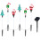 2 Pack LED Outdoor Solar Ground Inserted Christmas Decorative Lights 3