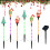 2 Pack LED Outdoor Solar Ground Inserted Christmas Decorative Lights 8