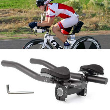 Aluminium Black Triathlon Mountain Bike Aero Bars Handlebar for Road Bike
