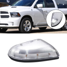 LED Front Left Driver Side Mirror Turn Signal Puddle Light Compatible with 20092018 Dodge Ram 1500 20102018 Dodge Ram 2500 Replaces 68064948AA