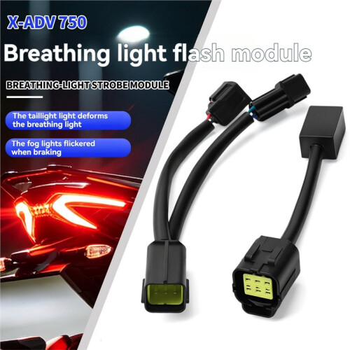 Motorcycle Stop Light Strobe Flash Flashing Module for  X-ADV 750 2025-2026 Tail Lights Breathing Mode Controller 2