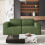 Corduroy Modular Sofa | Cloud-style Sectional 2 Seater Sofa Set Fluffy Memory Foam Cushions 1