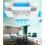 Air conditioner wind deflector for ceiling central air, adjustable antidirect air shield, 5320cm 1