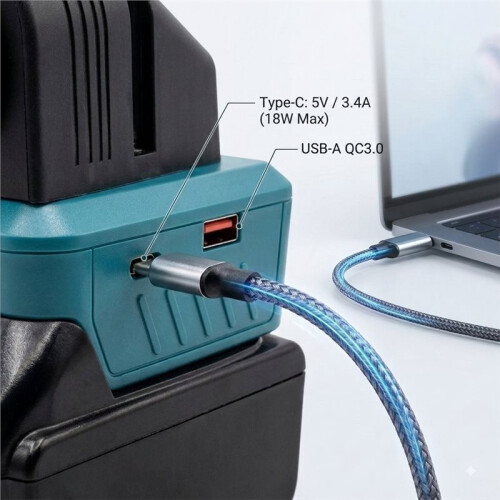 Waterproof Tent-Style Panel Power Socket for  18V Lithium Battery Cigarette Lighter Modification 2