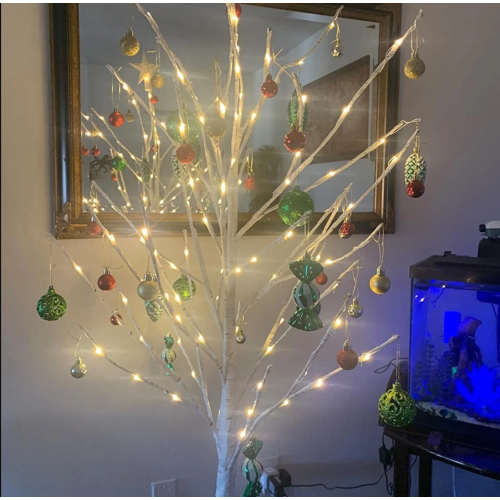 4ft White Birch LED Christmas Tree 1