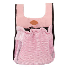 (Pink, S) Portable Soft Puppy Pet Carrier Backpack Travel Shoulder Bag for Outdoor Black