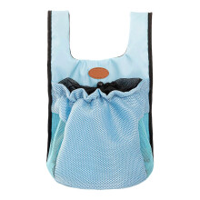 (Blue, L) Portable Soft Puppy Pet Carrier Backpack Travel Shoulder Bag for Outdoor Black