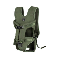(Army Green, XL) Dog Backpack Carrier Oxford Cloth Water-resistant Multi-purpose for Outdoors