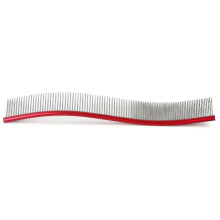 (Red) Red Pet Deshedding Comb for Dogs & Cats Puppy Kitten Fur Removal Brush Grooming Tool