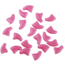 (Peach water, M) Soft Cat Nail Caps 100Pcs with Glue Safe Anti Scratch Protector for Cats Kittens