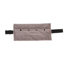 (Grey) Travel Sling Carrier Reptile BeardedDragon Lizards SoftCoralFleece Adjustable Strap SmallPet
