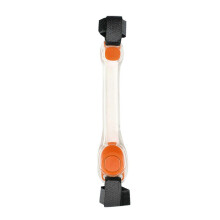 (Orange) Batteriebetriebene LED-Hundeleine, Längenverstellbar, Sicherheit, beruhigendes Gefühl, Schutz für Haustiere, umweltfreundlich