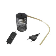(key) ReptileTerrariumLampGuardDomeCoverFireProtectionEasyMount HeatDistributionEnhanceMulticolor