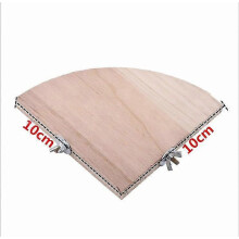 (10*10cm) 2 Pack Wooden Fan Shape Bird Perch Stand Platform for Parrot Hamster Squirrel Cage Playground Accessories