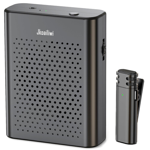 Voice Amplifier with Wireless Lapel Microphone for Teachers