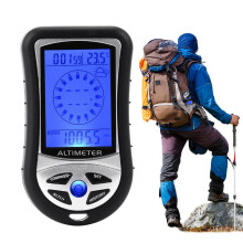 Electronic Altimeter Handheld Barometer Accurate Measurement Increase Outdoor Safety 9.5 x 5.1 x 2.4 cm for Hiking, Mountaineering Ref: 8084