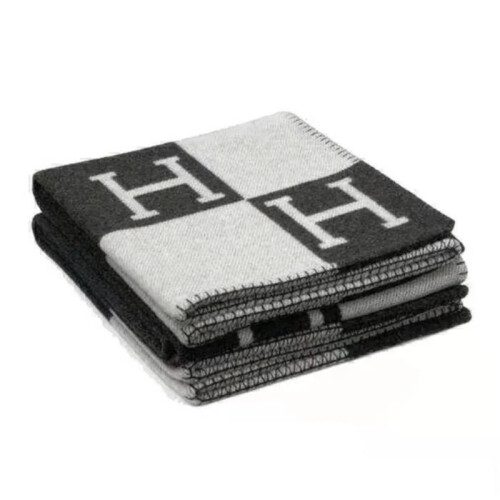 (Black) NewWool Cashmere Throw Plaid Blankets pillow Sofa Bedding Shawl Gift