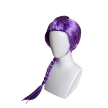 (Rumi Purple Wig) Kids Girls K-pop Demon Hunter Rumi Zoey Mira Halloween Party Cosplay Hair Wig