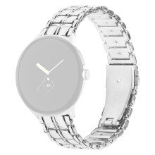 (Silver, Multicolor) For Google Pixel Watch 3 41mm/Watch 2/Pixel Watch Alloy Wrist Band Replacement Watch Strap