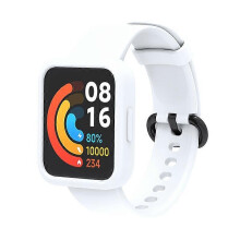 (White/Black/White, Multicolor) For Xiaomi Redmi Watch 2/Redmi Watch 2 Lite Solid Color Silicone Watch Band Strap Drop-proof Watch C