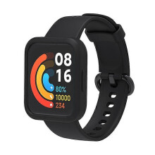 (Black/Black/Black, Black) For Xiaomi Redmi Watch 2/Redmi Watch 2 Lite Solid Color Silicone Watch Band Strap Drop-proof Watch C