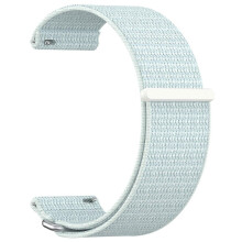 (Light Cyan, Multicolor) For Garmin Venu X1 Wrist Strap Magic Tape Nylon Loop Watch Band with Metal Ring