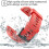 (Flame Red) ZRUXE Soft Silicone Replacement Watch Strap for Garmin Instinct/ Solar/ Tactical 2