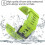 (Green) ZRUXE Soft Silicone Replacement Watch Strap for Garmin Instinct/ Solar/ Tactical 2