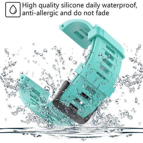 (Mint Green) ZRUXE Soft Silicone Replacement Watch Strap for Garmin Instinct/ Solar/ Tactical 1