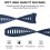 (Navy blue) ZRUXE Soft Silicone Replacement Watch Strap for Garmin Instinct/ Solar/ Tactical 4