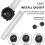 (White) ZRUXE Soft Silicone Replacement Watch Strap for Garmin Instinct/ Solar/ Tactical 5
