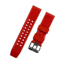 (Red black buckle) 23mm Silicone Waterproof Watch Strap Compatible for Luminox 1800 3050 3080 3150 8800 Series