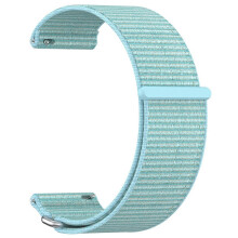 (Baby Blue, Multicolor) For Garmin Venu X1 Wrist Strap Magic Tape Nylon Loop Watch Band with Metal Ring